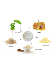 Exfoliante Facial Natural RAYA Almendra y Miel 87.9g 2