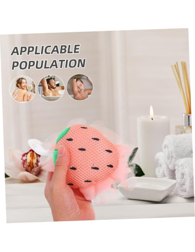 Esponjas de Baño Exfoliantes SAFIGLE 4 Piezas Frutas