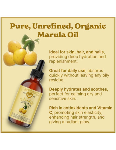 Aceite de Marula Natural Born 227g Orgánico Prensado en Frío