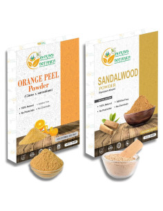 Combo Polvo de Sándalo y Cáscara de Naranja Herbs Botanica 99g + 150g