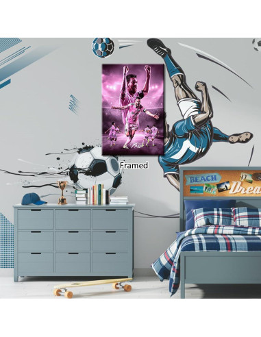 Póster Enmarcado Lionel Messi 20x30 cm Decoración Infantil