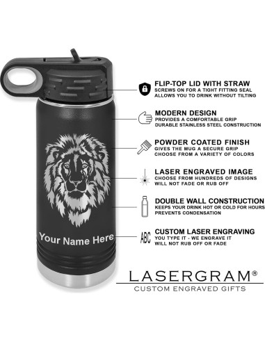 Botella de Agua Personalizada LaserGram 590ml Acero Inoxidable