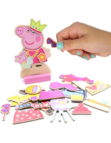 Conjunto de Vestir Magnético Peppa Pig Tara Toy - 23 Piezas