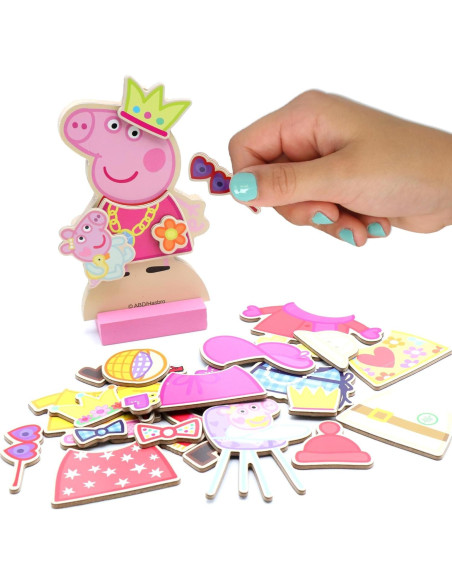 Conjunto de Vestir Magnético Peppa Pig Tara Toy - 23 Piezas Conjunto de Vestir Magnético Peppa Pig Tara Toy - 23 Piezas