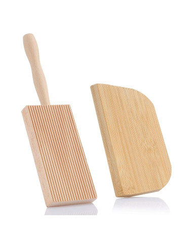 Tabla de Gnocchi de Madera de Haya Patelai con Raspador
