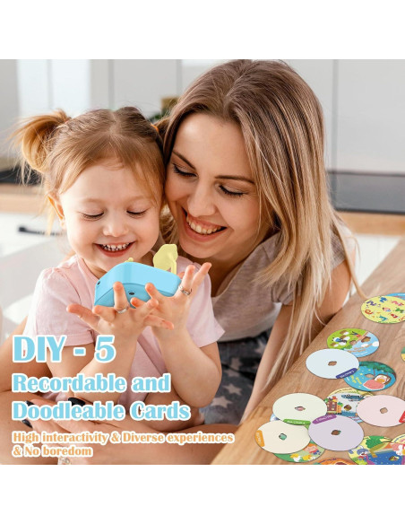HOMESTEC Juguetes Educativos Bilingües con Fonógrafo HOMESTEC Juguetes Educativos Bilingües con Fonógrafo