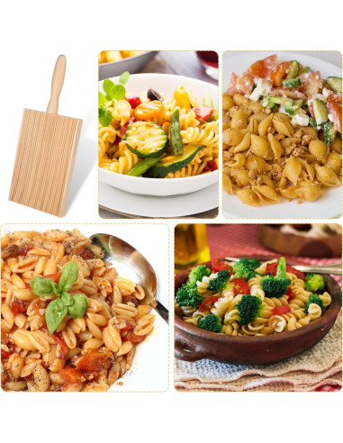 Tabla de Gnocchi de Madera ZEYIYER 21 cm para Pasta Casera