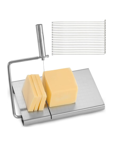 Cortador de Queso Wdmxszdq Acero Inoxidable 21 cm con Alambre