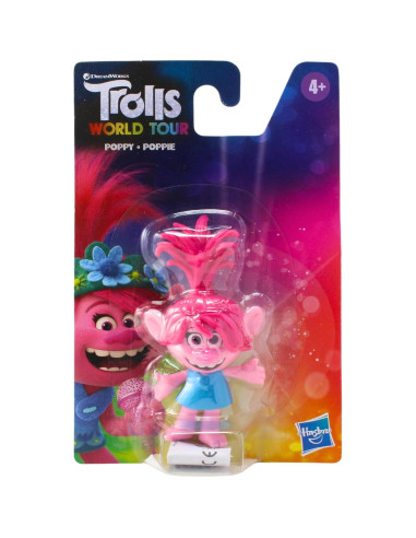 Figura Coleccionable Trolls Poppy Vestido Azul 8 cm Hasbro