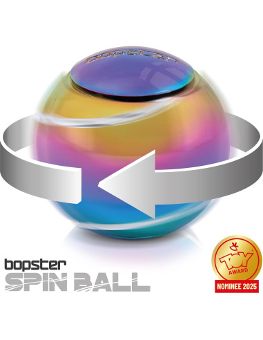 Spinner Antiestrés Bopster Spin Ball Multicolor Doble Rodamiento