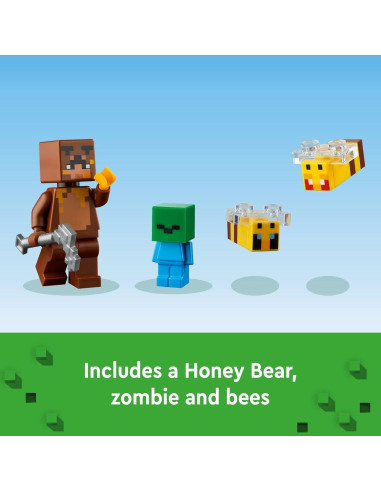 LEGO Minecraft Cabaña de Abejas 21241 - Juguete de Construcción