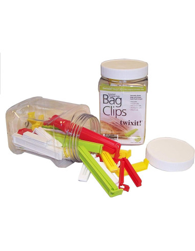Pinzas para bolsas Twixit Linden Sweden - Set de 27 piezas