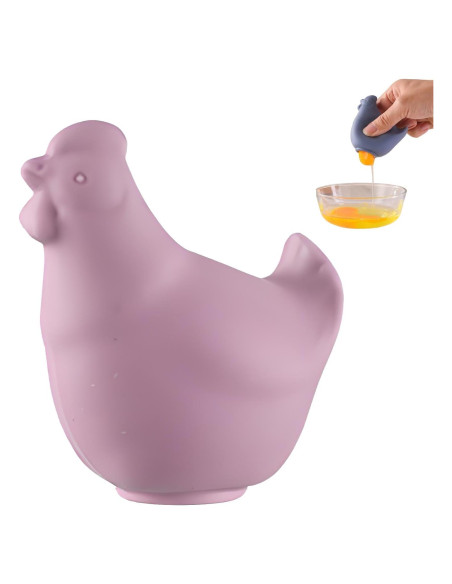 Separador de Huevos Kesttenn Rosa, Silicona, Sin Desorden Separador de Huevos Kesttenn Rosa, Silicona, Sin Desorden