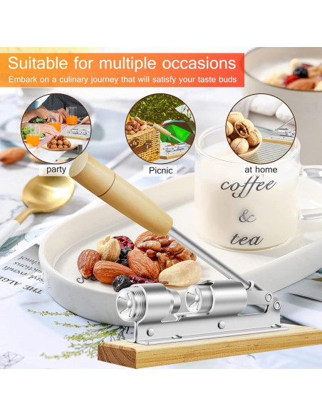 Cascanueces Ajustable HOFHTD de Acero para Pecanas y Nueces Cascanueces Ajustable HOFHTD de Acero para Pecanas y Nueces