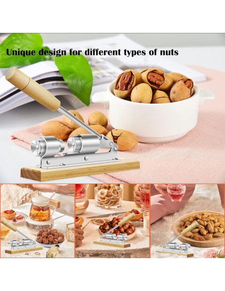 Cascanueces Ajustable HOFHTD de Acero para Pecanas y Nueces Cascanueces Ajustable HOFHTD de Acero para Pecanas y Nueces