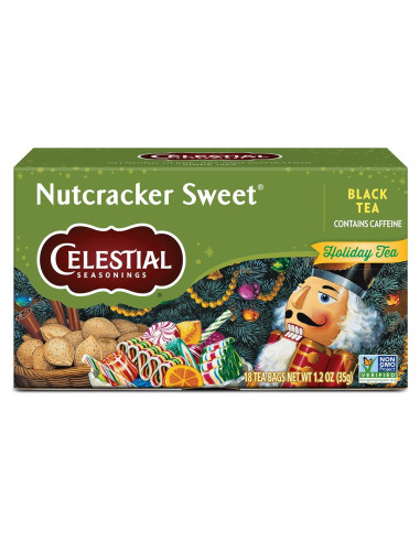 Té Negro Dulce de Cascanueces Celestial Seasonings 18 Cuentos