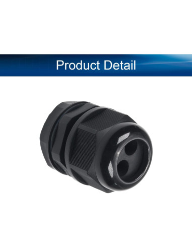 Cable Gland Heyiarbeit 2 Agujeros Nylon IP68 25mm Ajustable