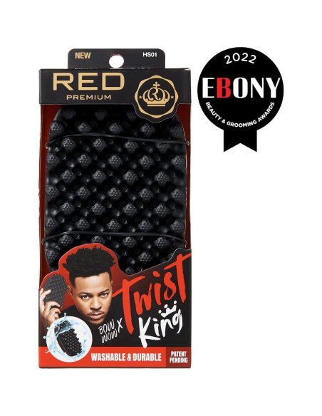 Cepillo Estilizador RED by Kiss Twist King para Cabello Afro Cepillo Estilizador RED by Kiss Twist King para Cabello Afro