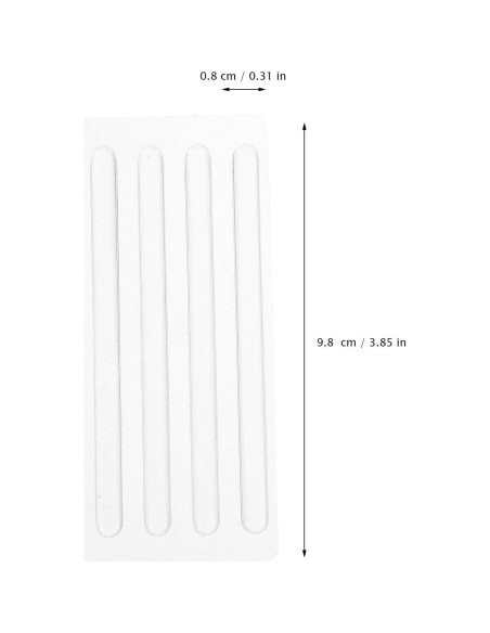 Almohadillas de Gel para Talones EXCEART 4 Pcs Transparente Almohadillas de Gel para Talones EXCEART 4 Pcs Transparente