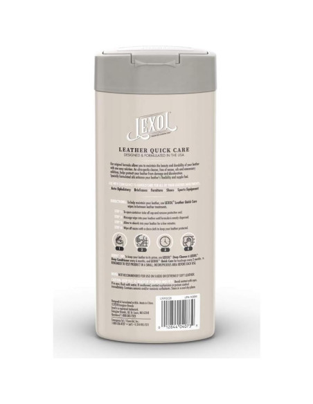 Limpiador y Acondicionador de Cuero Lexol 28 Toallitas Limpiador y Acondicionador de Cuero Lexol 28 Toallitas