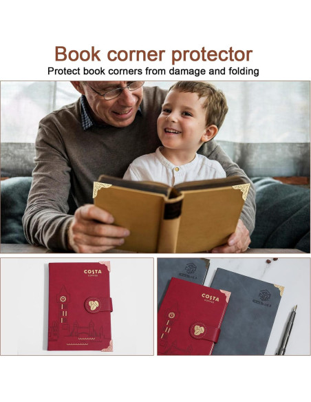 160 Protectores de Esquinas de Libros Metal Larrel - Bronce, Plata, Oro, Oro Rosa 160 Protectores de Esquinas de Libros Metal Larrel - Bronce, Plata, Oro, Oro Rosa