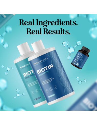 Conjunto de Tratamiento Capilar Maple Holistics - Biotina 315ml