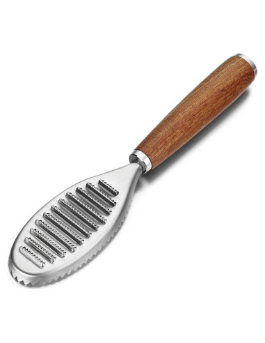 Removedor de Escamas de Pescado KULUNER Acero Inoxidable Mango Madera