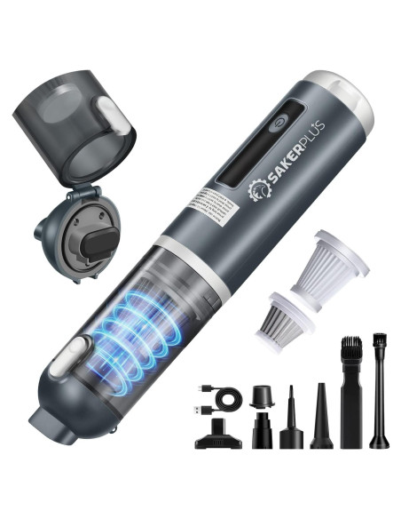 Aspiradora Inalámbrica SakerPlus HL-159 4 en 1 16000PA Gris Aspiradora Inalámbrica SakerPlus HL-159 4 en 1 16000PA Gris