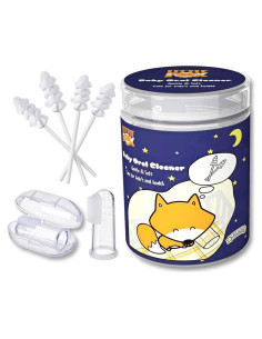 Limpiador Oral para Bebés Little Fox 43 Piezas + Cepillo Dedo
