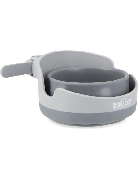 Soporte Plegable para Tazas Nuby Gris - Multiuso y Ajustable Soporte Plegable para Tazas Nuby Gris - Multiuso y Ajustable