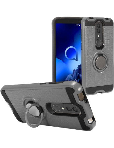 Funda Híbrida Z-GEN para Alcatel Onyx 5008R - Gris con Soporte