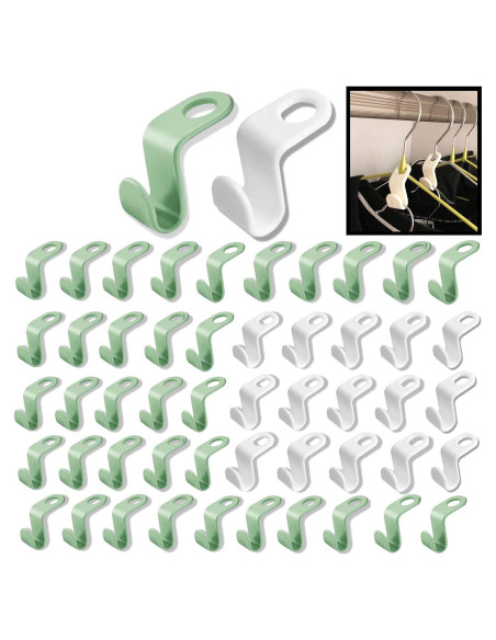 Conectores de Ganchos para Perchas Alnoor USA 100 Piezas Conectores de Ganchos para Perchas Alnoor USA 100 Piezas