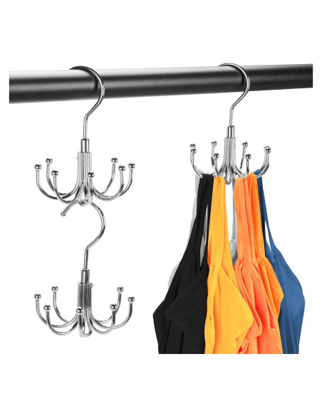 Perchas Apilables Jolliq de Acero Inoxidable - 2 Paquetes Perchas Apilables Jolliq de Acero Inoxidable - 2 Paquetes