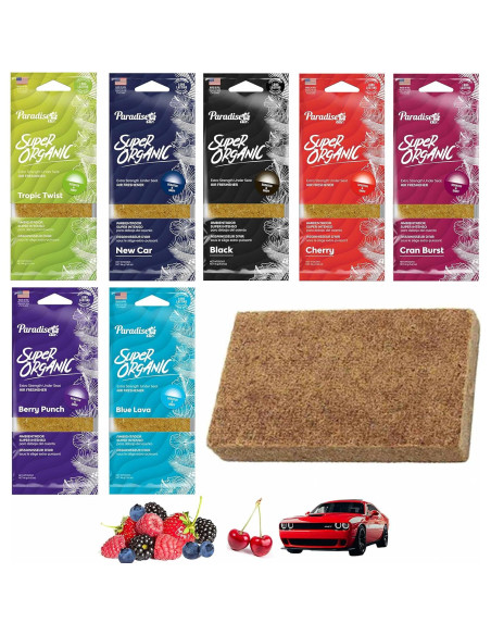 Bloque Ambientador Orgánico 7 Pcs Paraíso Aromas Variados Bloque Ambientador Orgánico 7 Pcs Paraíso Aromas Variados