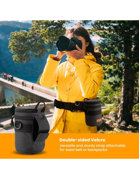 Funda Dura TARION para Lentes de Cámara Negra Grande 18.5x12 cm Funda Dura TARION para Lentes de Cámara Negra Grande 18.5x12 cm