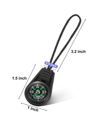 BBTO 100 Mini Brújulas de Supervivencia para Camping