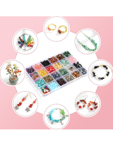 Kit de Joyería Selizo 1669 Piezas con Perlas de Cristal