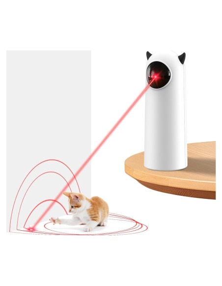 Juguete láser automático para gatos Pedono - 3 modos, 2 velocidades Juguete láser automático para gatos Pedono - 3 modos, 2 velocidades