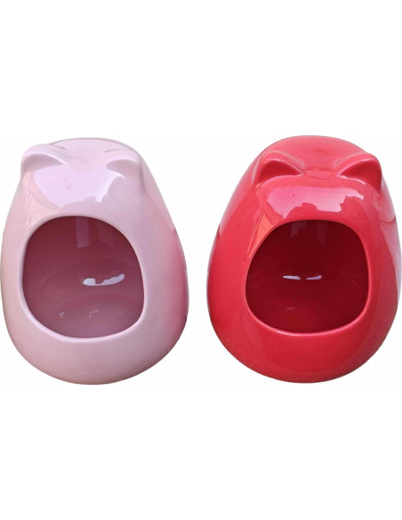 Baño de Cerámica Grande para Chinchillas Rosa 1.2kg Baño de Cerámica Grande para Chinchillas Rosa 1.2kg