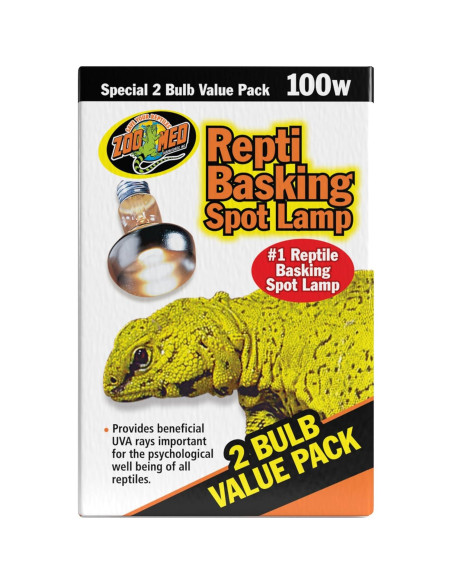 Lámpara de Spot Basking Zoo Med 100W - 6 Bombillas (3 Paquetes) Lámpara de Spot Basking Zoo Med 100W - 6 Bombillas (3 Paquetes)