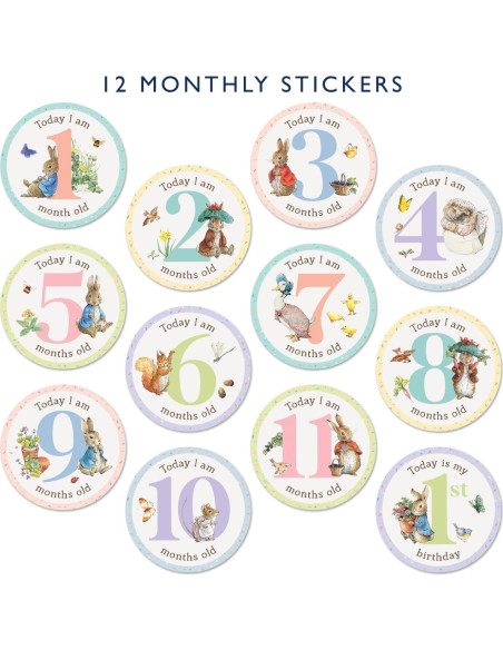 Pegatinas de Hitos para Bebés Peter Rabbit - 24 Unidades Pegatinas de Hitos para Bebés Peter Rabbit - 24 Unidades