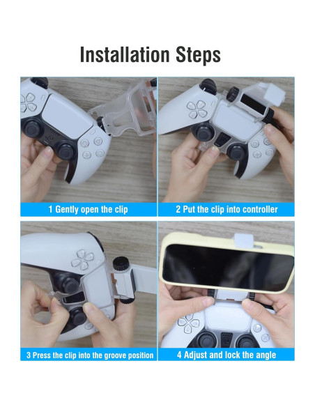 Soporte para Teléfono Joso para Controlador PS5 - Ajustable Soporte para Teléfono Joso para Controlador PS5 - Ajustable
