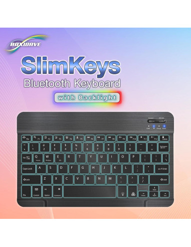Teclado Bluetooth BoxWave SlimKeys Retroiluminado 7 Colores