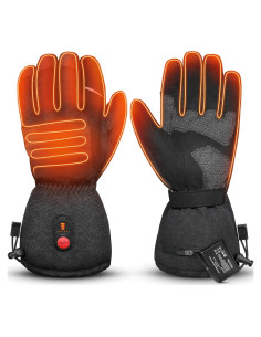 Guantes Calentados WINGLEOV 3X-Grande Negros Aislados