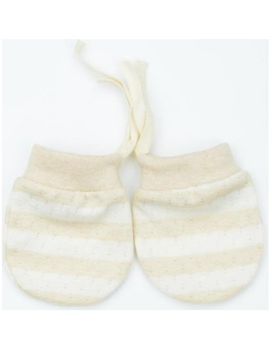 Guantes de Algodón para Bebés - Mitones Ajustables 0-6 meses