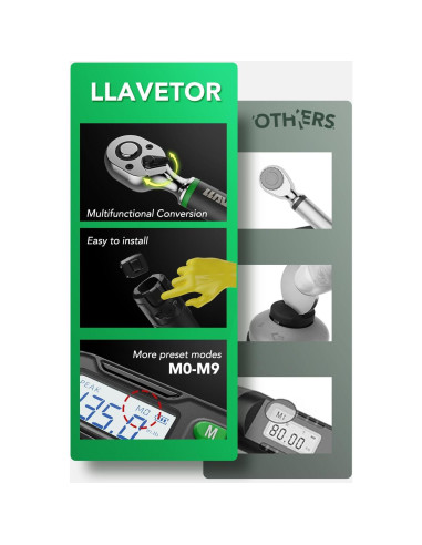 Llave de Torque Digital 3/8 LLAVETOR 2.98-59.96 Nm Precisa