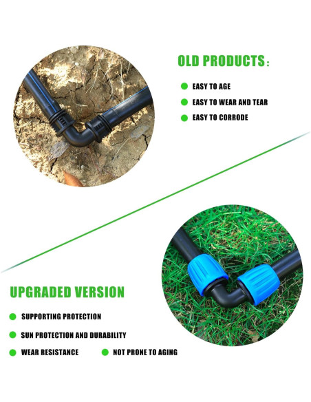 10 Accesorios de Codo para Riego por Goteo FULAIERGD 1/2" 10 Accesorios de Codo para Riego por Goteo FULAIERGD 1/2"