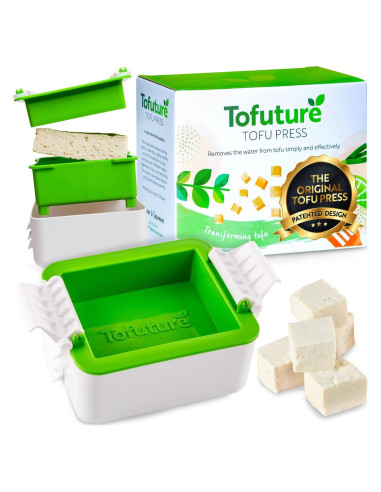Prensa de Tofu Tofuture - Compacta y Eficaz, 15.2x12.7 cm
