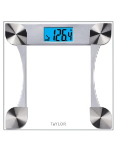 Escala Digital de Vidrio Taylor 200 kg, Pantalla LCD, Transparente