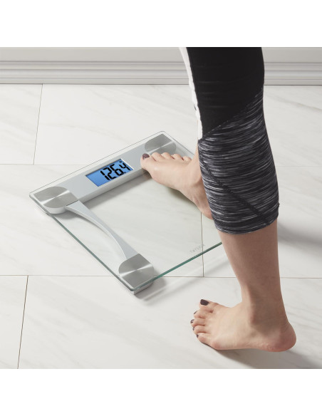 Escala Digital de Vidrio Taylor 200 kg, Pantalla LCD, Transparente Escala Digital de Vidrio Taylor 200 kg, Pantalla LCD, Transparente